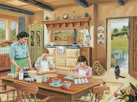 Framed Cottage Kitchen Print