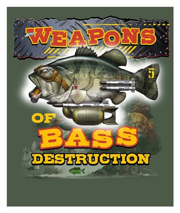 Framed Bass Destruction Print