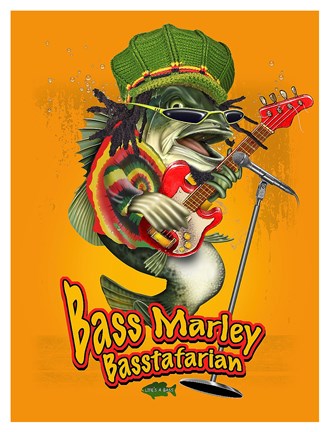 Framed Bass Marley Print