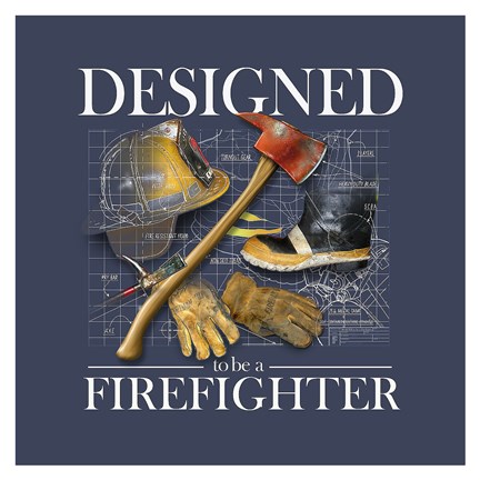 Framed Designed to be a Firefighters Print