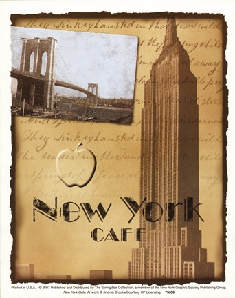Framed New York Cafe Print