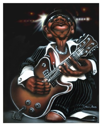 Framed Jazzman Cool Print