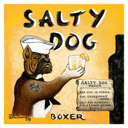 Framed Salty Dog Print