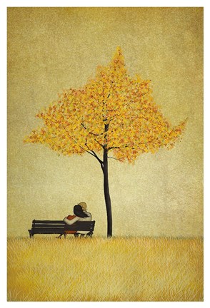 Framed Cherry Tree - Fall Print
