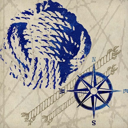Framed Nautical Rope Print