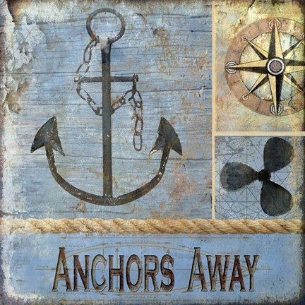 Framed Anchors Away Print