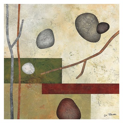 Framed Sticks and Stones VII Print