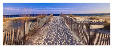 Framed Pathway to the Beach Print