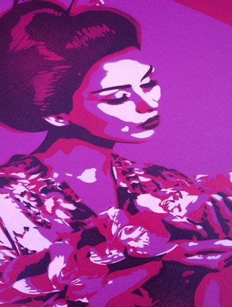 Framed Purple Geisha Print