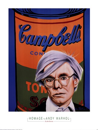 Framed Homage to Andy Warhol Print