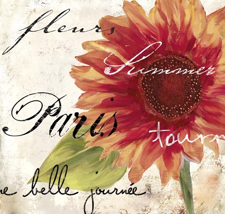 Framed Paris Songs II Print