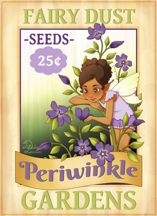 Framed Periwinkle Seeds Print