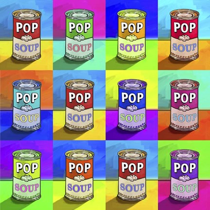 Framed Pop Art - Soup Print