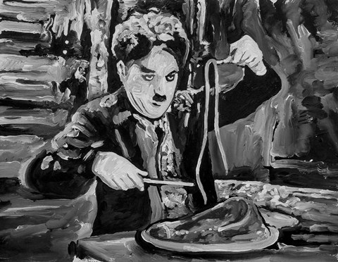 Framed Charlie Chaplin Print