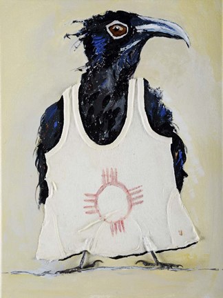 Framed Crow Vest Print