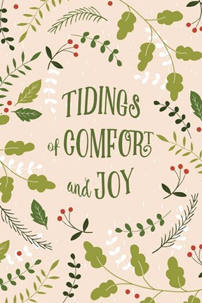 Framed Tidings of Comfor and Joy Print