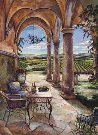 Framed Loggia In The Valley Print