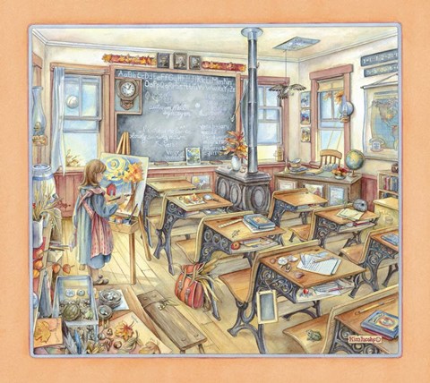 Framed Schoolroom Print