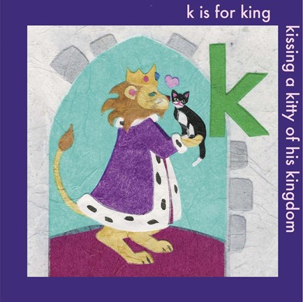 Framed K is For King Print