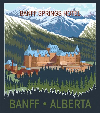 Framed Banff, Alberta Print