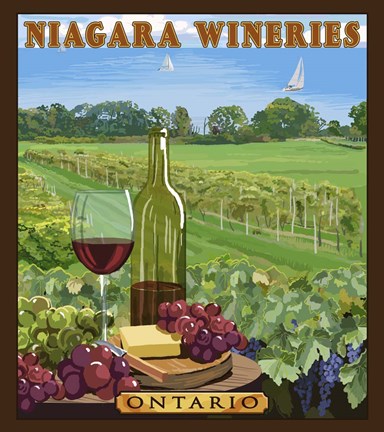 Framed Niagara Wineries Print