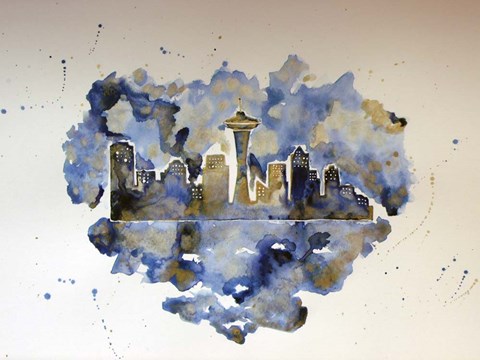 Framed Seattle on my Mind Print