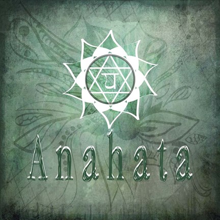 Framed Chakras Yoga Anahata V1 Print