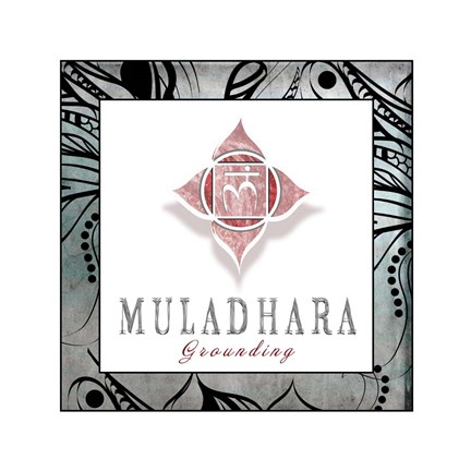 Framed Chakras Yoga Framed Muladhara V3 Print
