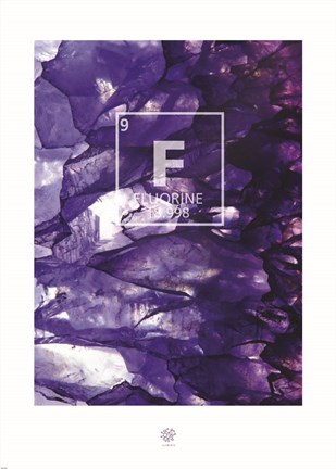 Framed Fluorine Element Print