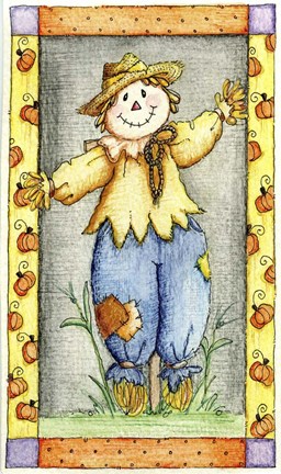 Framed Mr Scarecrow Print