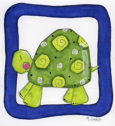 Framed Favorite Pets Turtle Print