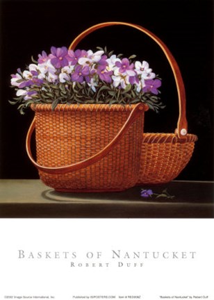 Framed Baskets of Nantucket Print