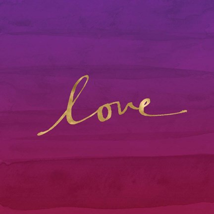 Framed Love - Purple Print
