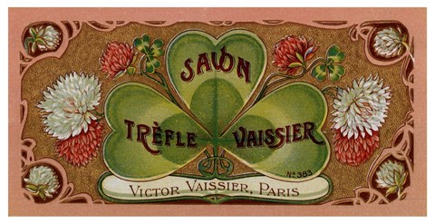 Framed Trefle Vaissier Savon Print