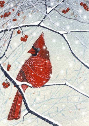 Framed Red Cardinal Print