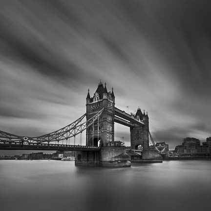 Framed Tower Bridge 1 Mid Print
