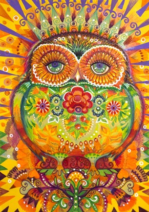 Framed King Owl Print
