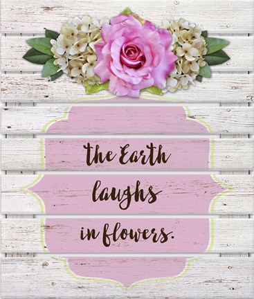 Framed Earth Laughs In Flowers Print