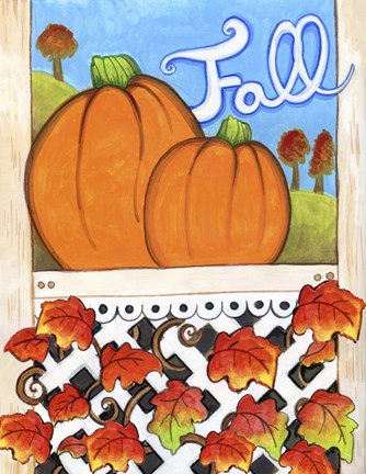 Framed Fall Pumpkins Print
