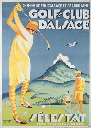 Framed Alsace Golf Print