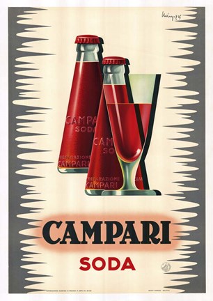 Framed Campari Print