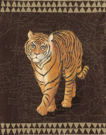 Framed Grand Tiger Traveller Print