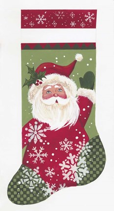 Framed Santa Stocking Print