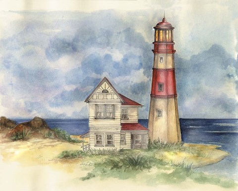 Framed Lighthouse 2 Print