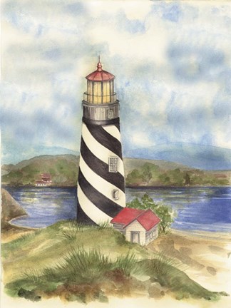 Framed Lighthouse 3 Print