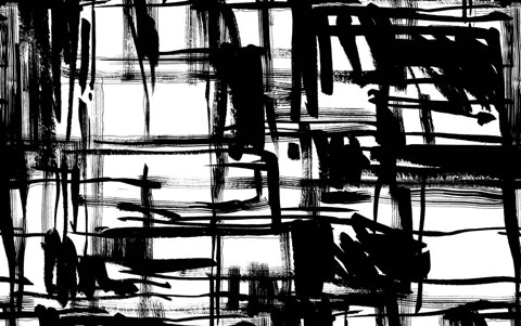Framed Black and White Print