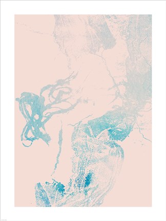 Framed Pink Blues Print