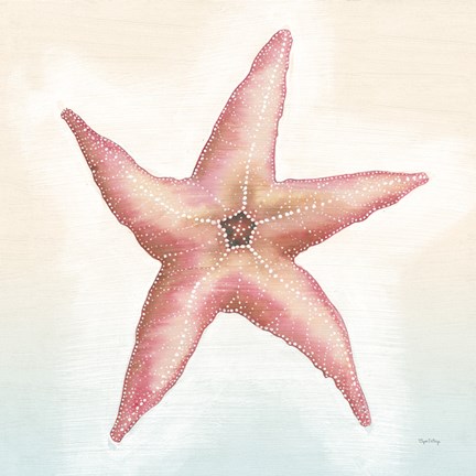 Framed Boardwalk Starfish Print