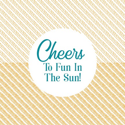 Framed Cheers to Fun in the Sun Print