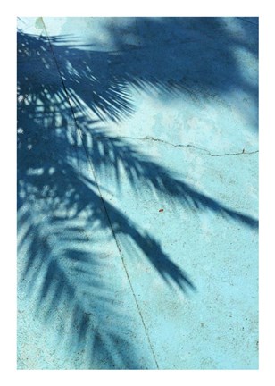 Framed Turquoise Shadow Print